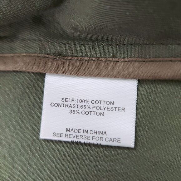 ModCloth Jacket Womens Medium Green Aztec Embroidered Front Button Twill Cotton - Picture 10 of 12